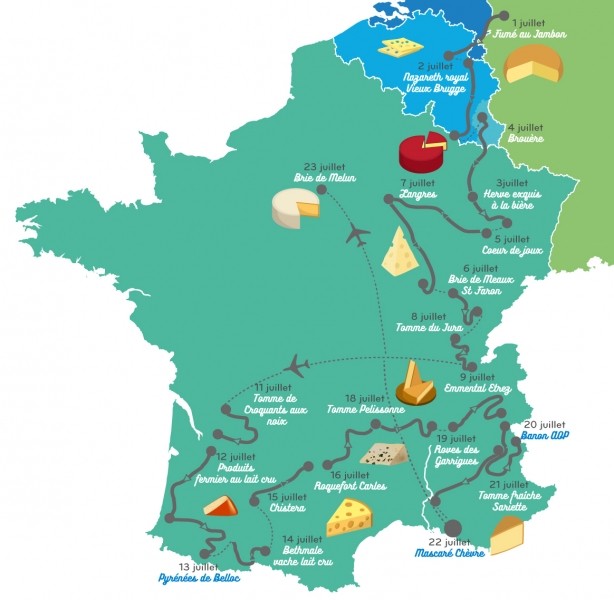 Ding-ding ! Le Tour de France des fromages va commencer !